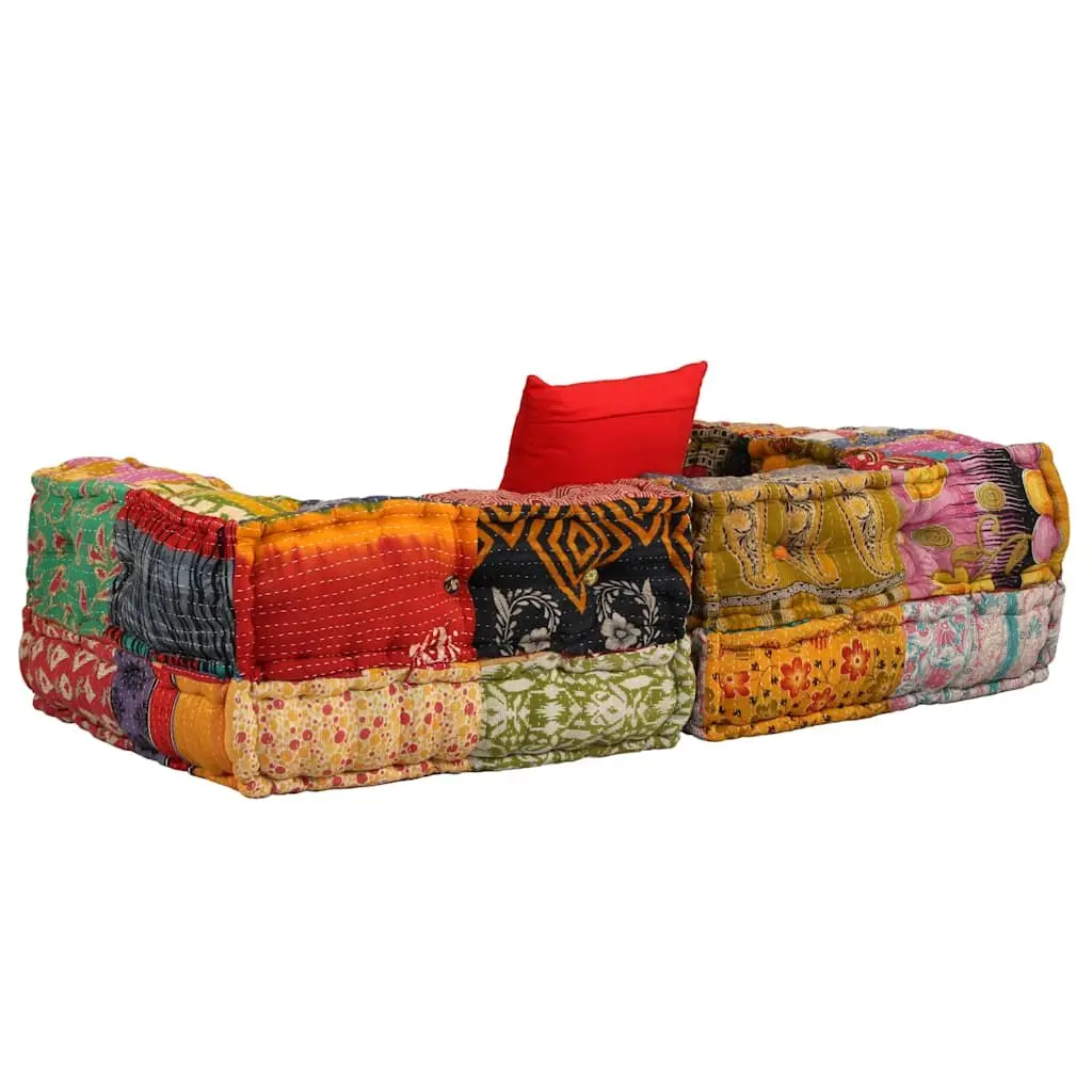 2-Seater Modular Pouffe for Home Use