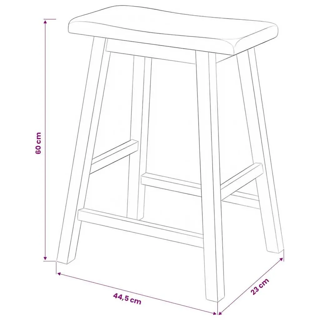 Bar Set MDF Rubberwood 3 Pieces White Kitchen Dining Room Furniture