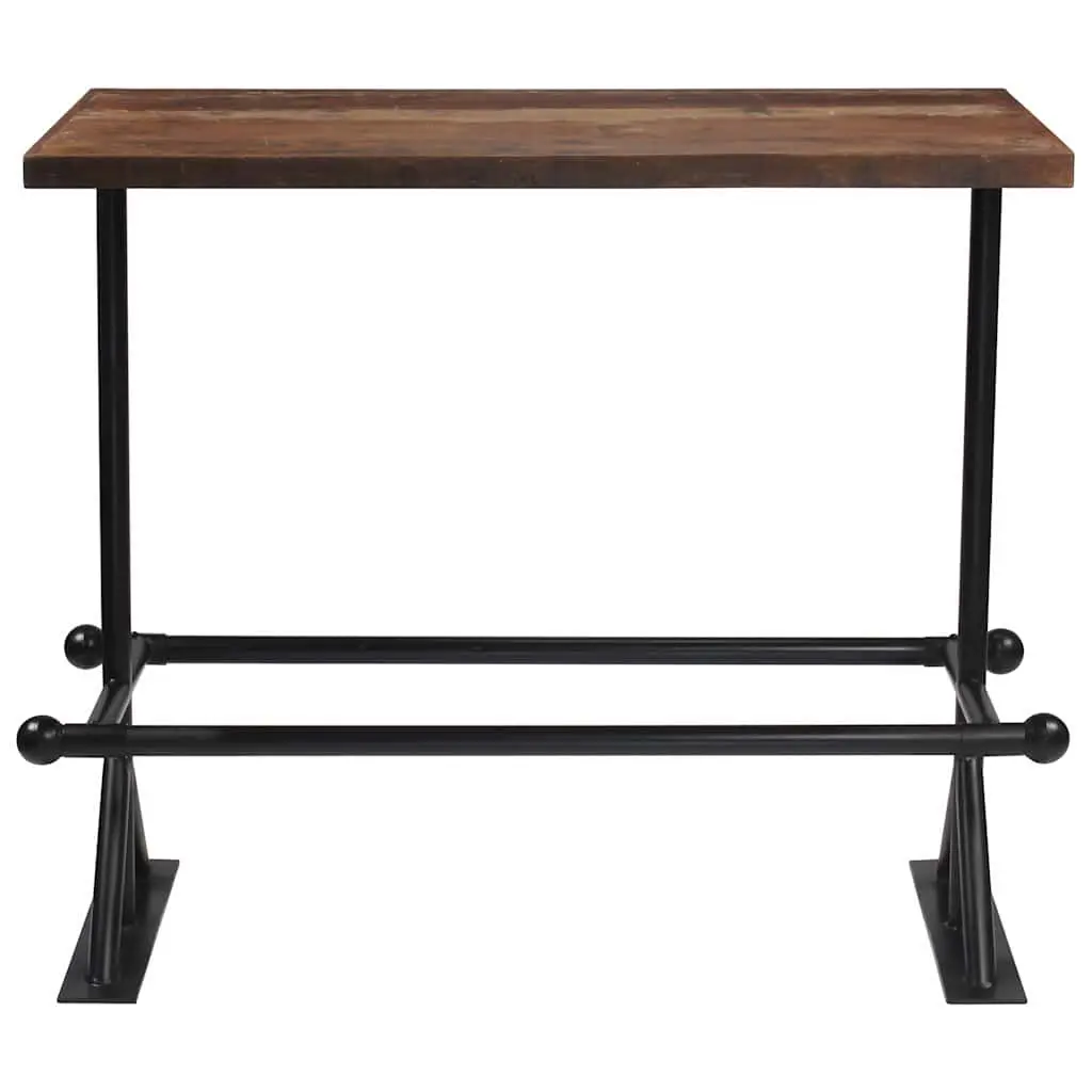 Bar Set Reclaimed Wood 5 Piece Industrial Dining Furniture Brown