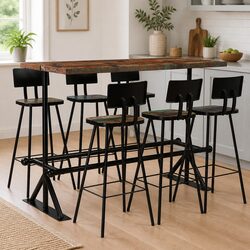 Practical 7-Piece Bar Set for Gatherings and Dining