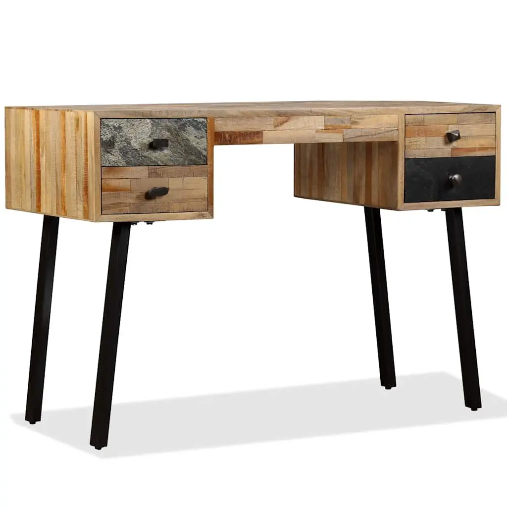 Writing Desk 110x50x76 cm Solid Reclaimed Teak Home Office Study Table