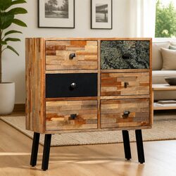 Practical 6-Drawer Side Cabinet for Home Organization