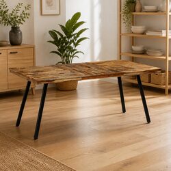 Versatile Reclaimed Teak Dining Table for Your Home
