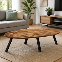 Practical Oval Coffee Table for Everyday Use