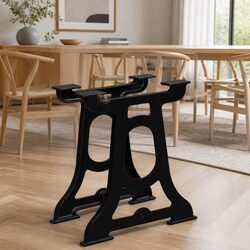 Practical Cast Iron Y-Frame Table Legs for Your Home