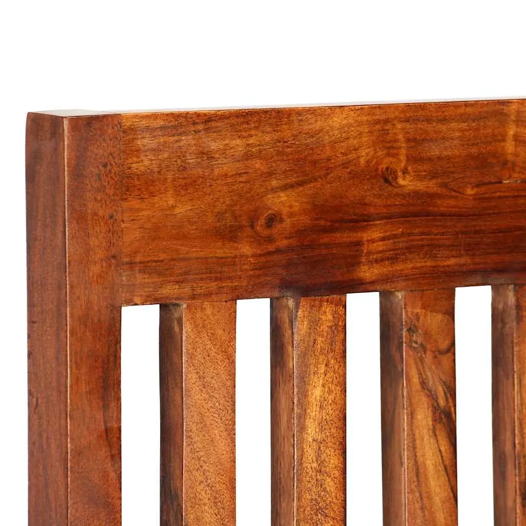 Dining Chairs Solid Acacia Wood Modern 2 Piece Honey