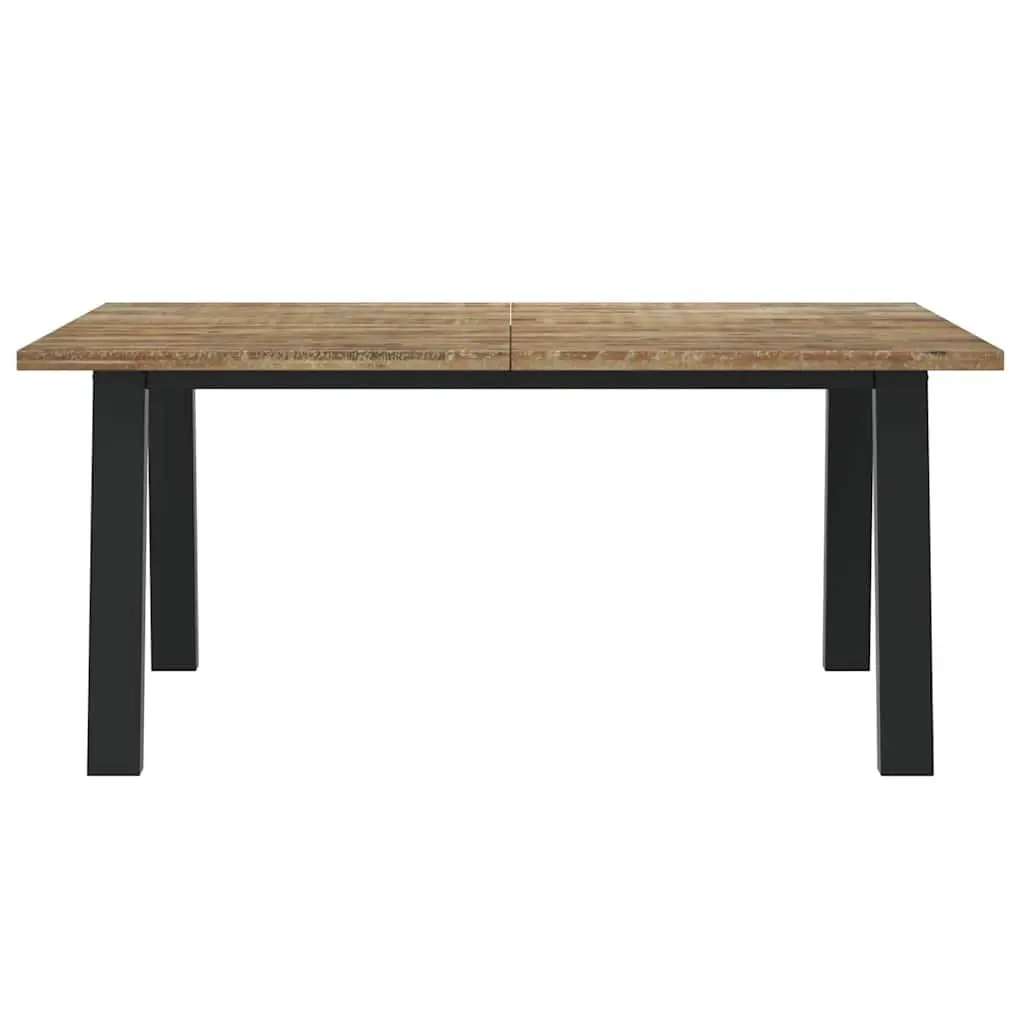 Dining Table Solid Acacia Wood 170x90x75 cm Brown Industrial Style