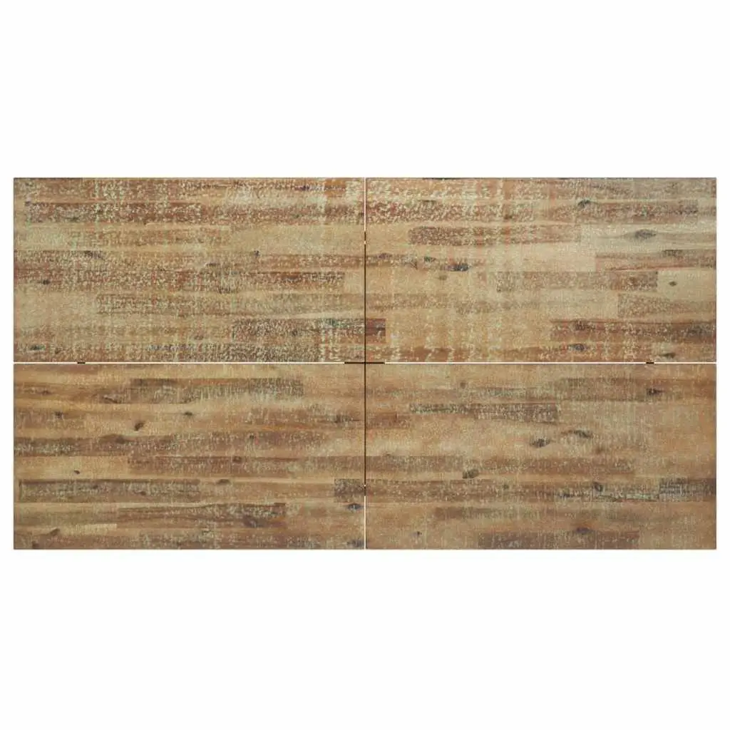 Dining Table Solid Acacia Wood 170x90x75 cm Brown Industrial Style