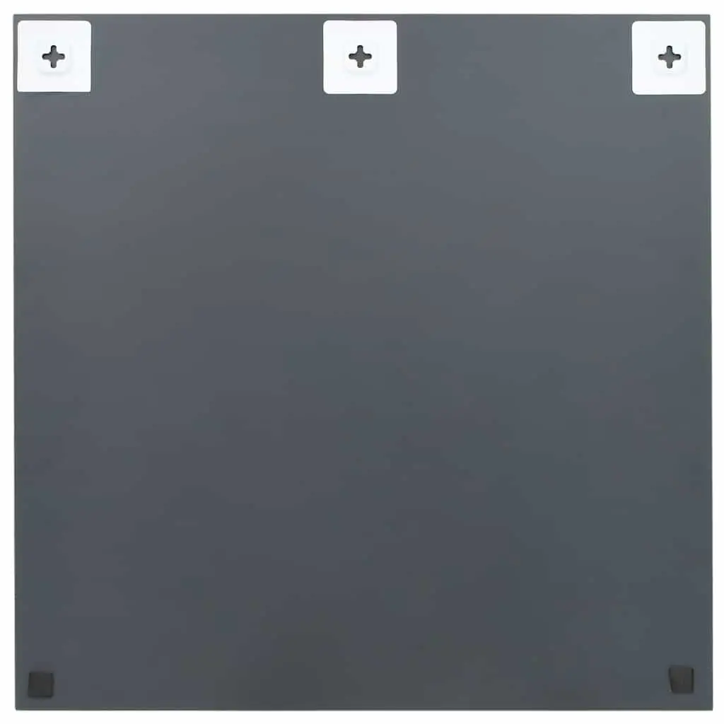 Square Wall Mirror Glass 60x60 cm Silver