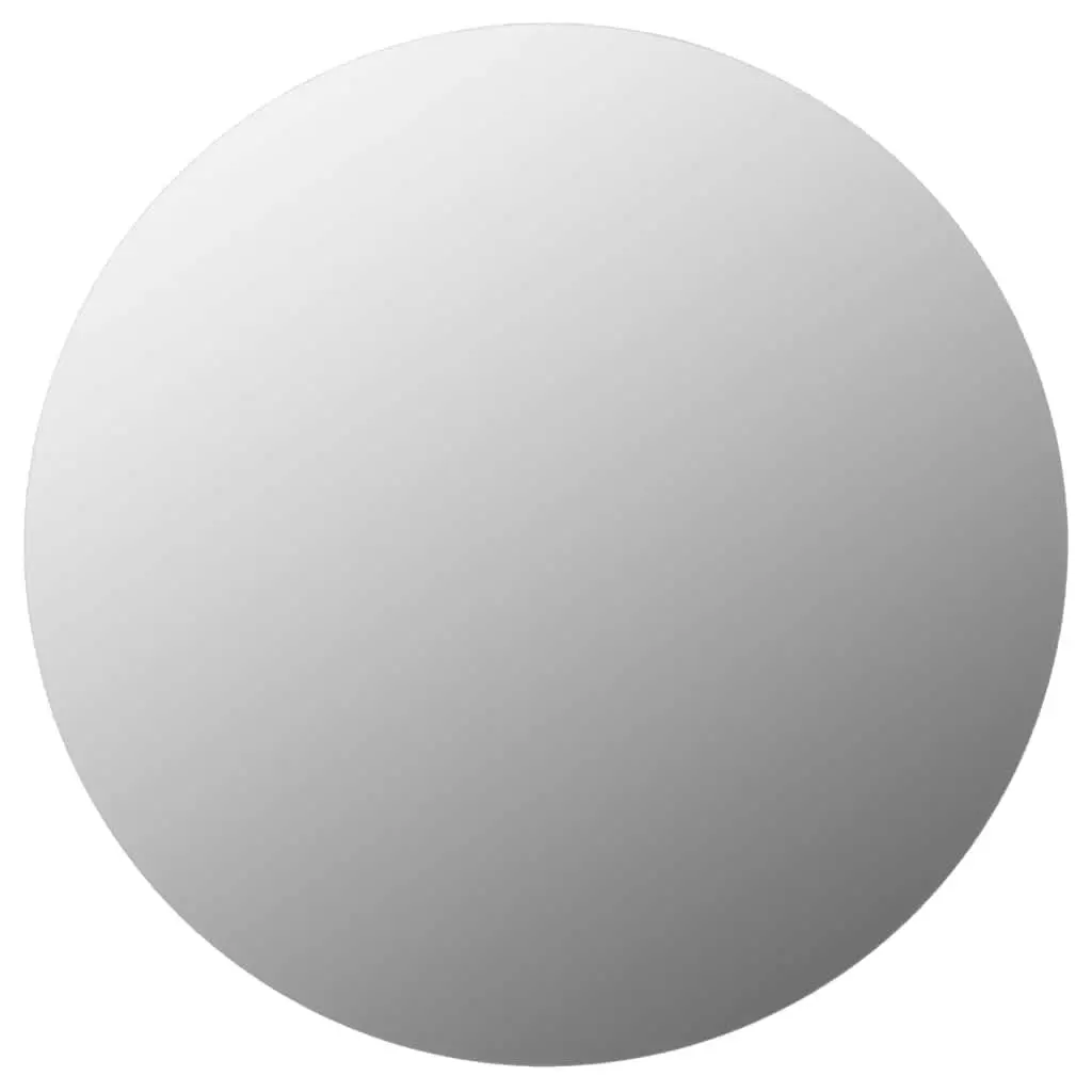 Round Wall Mirror 60cm Glass Reflective Home Bedroom Living Room Decor Mount