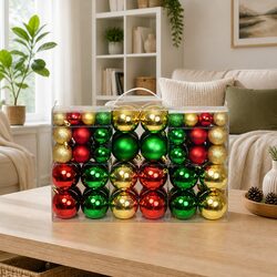 Practical 100-Piece Multicolour Baubles for Holiday Decor