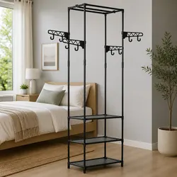 Practical Black Clothes Rack for Every Room in Your Home