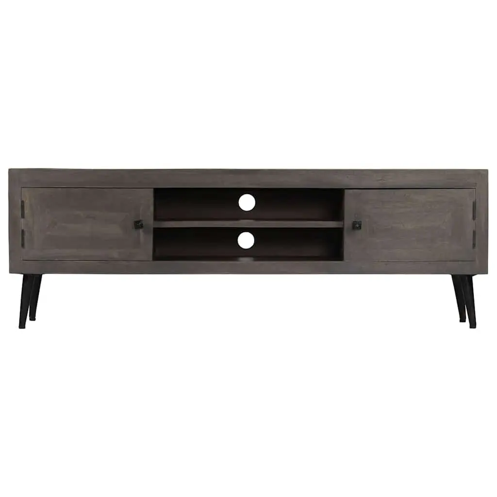 Grey Mango Wood Cabinet for Entertainment Use