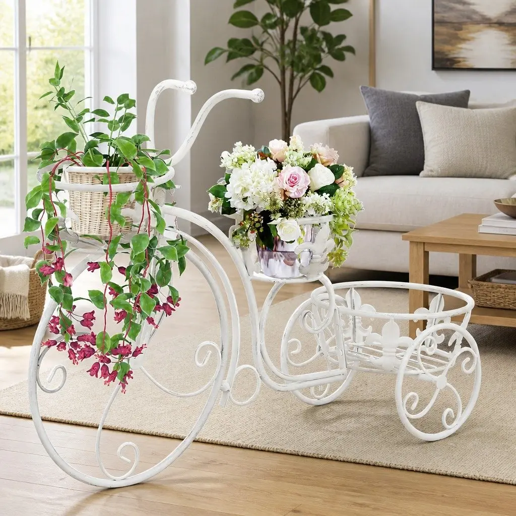 Plant Stand in Bicycle Shape for Home Use