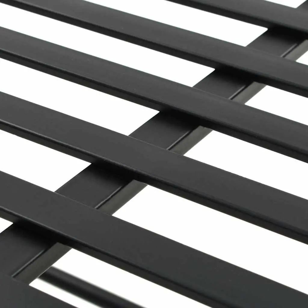 Black Metal Bench for Kitchen and Living Spaces