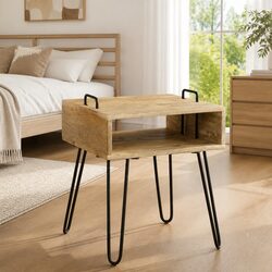 Functional Bedside Table 40x34x47 cm for Home Use