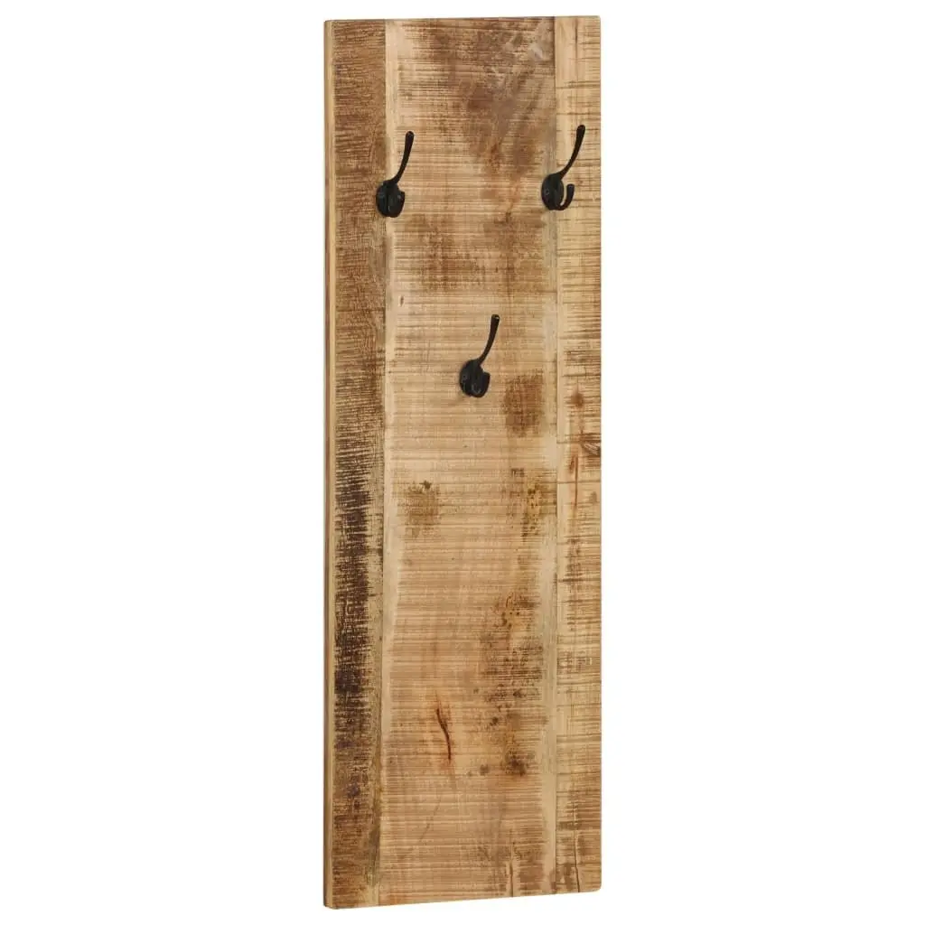 Wall-mounted Coat Rack Set Solid Mango Wood 36 x 110 x 3 cm Brown