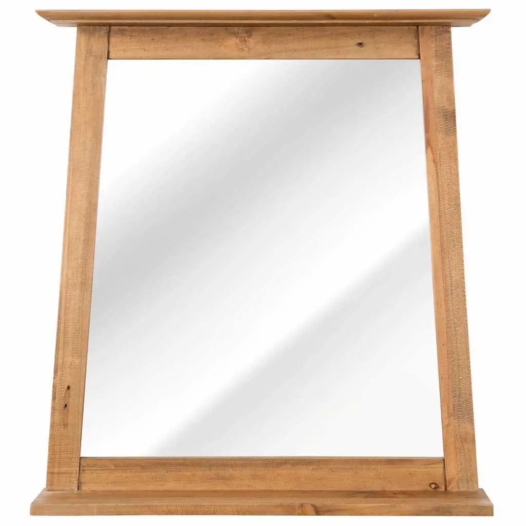 Bathroom Furniture Set Vanity Cabinet Mirror Retro Style Brown Wooden