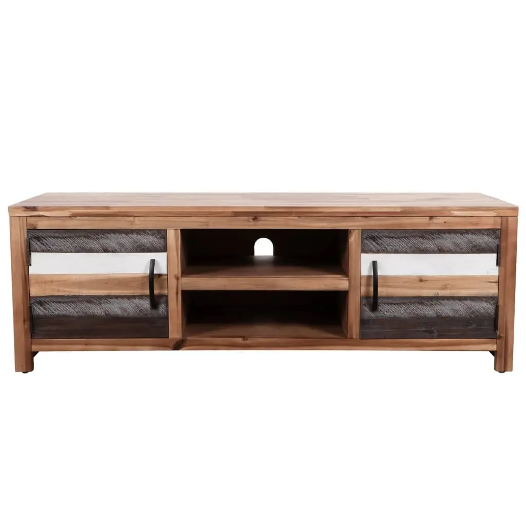 TV Cabinet Solid Acacia Wood Storage Unit Living Room Bedroom Lowboard