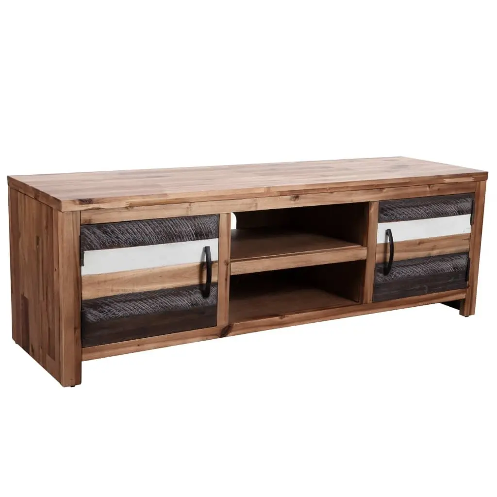 TV Cabinet Solid Acacia Wood Storage Unit Living Room Bedroom Lowboard