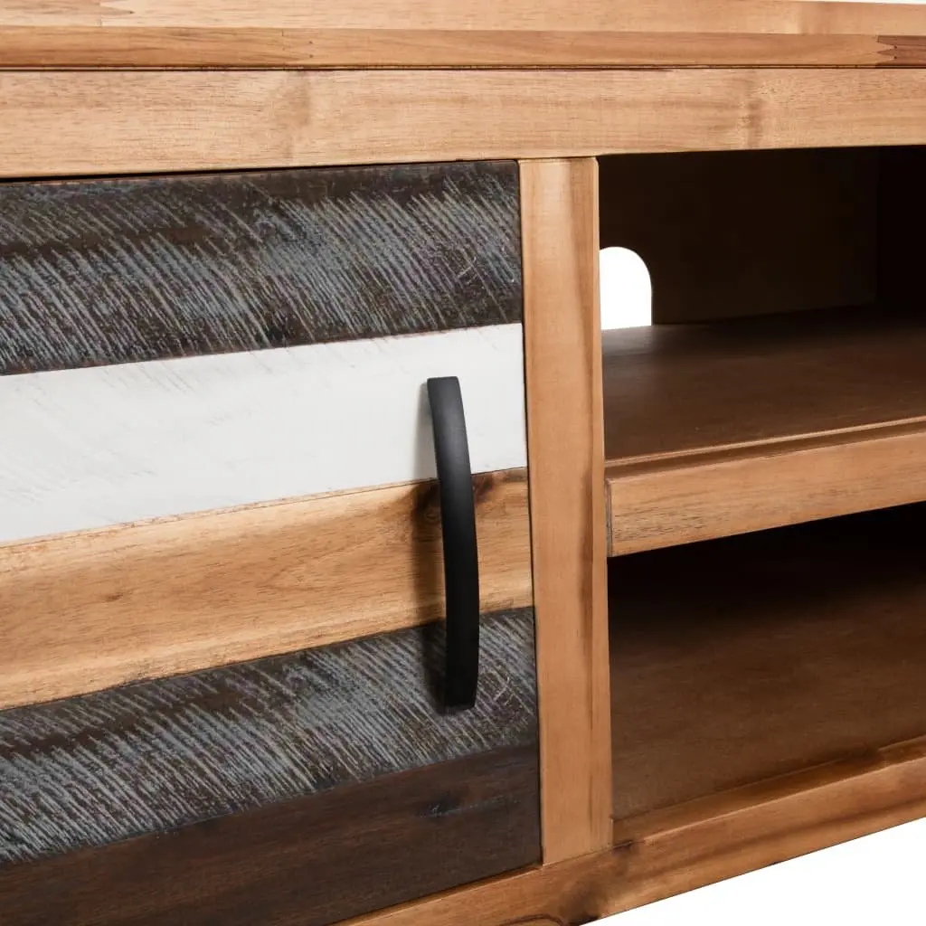 TV Cabinet Solid Acacia Wood Storage Unit Living Room Bedroom Lowboard
