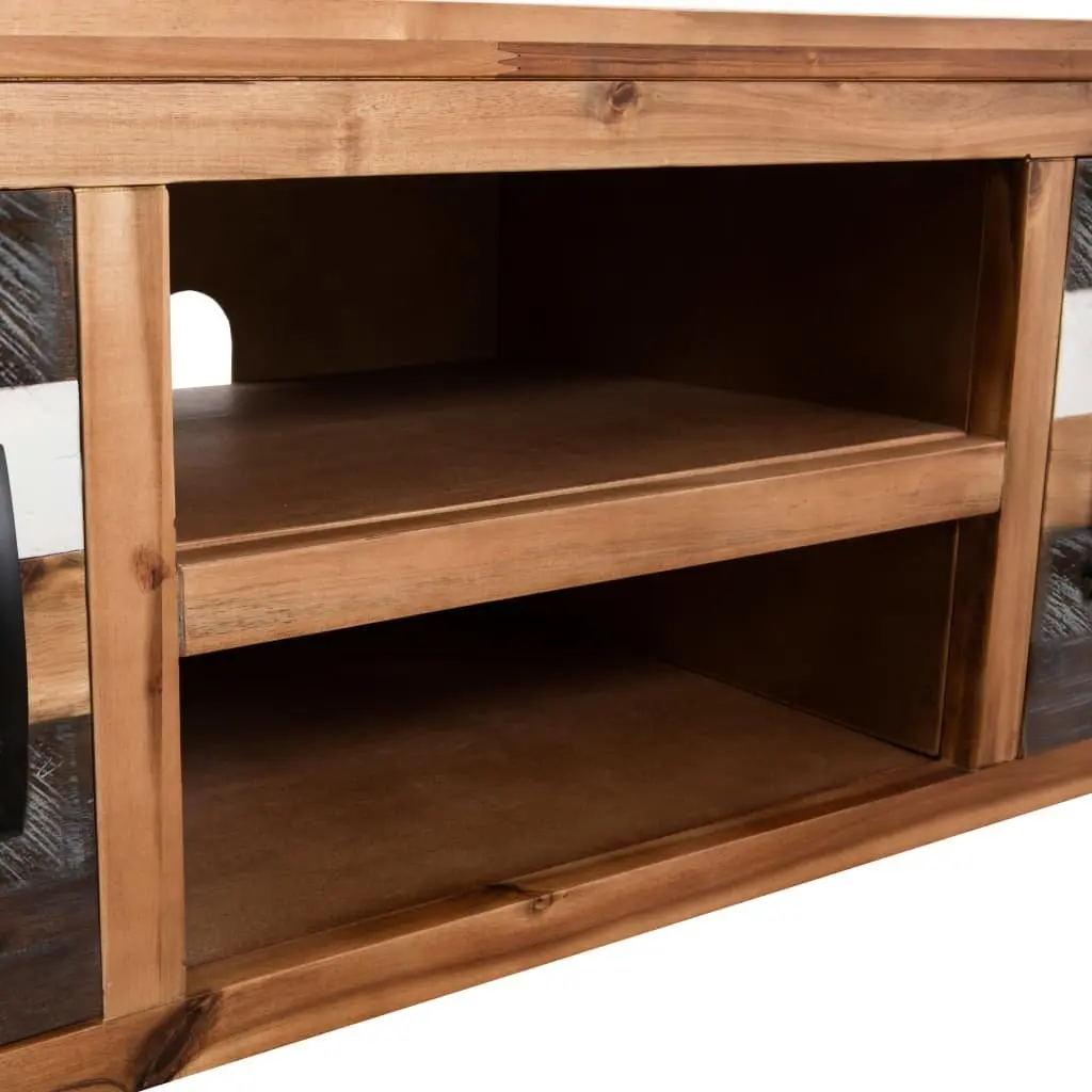 TV Cabinet Solid Acacia Wood Storage Unit Living Room Bedroom Lowboard