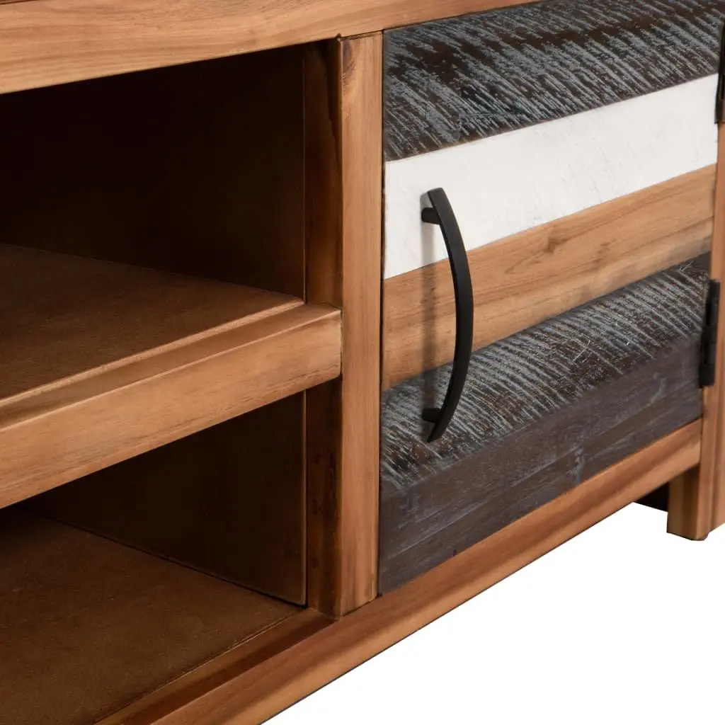 TV Cabinet Solid Acacia Wood Storage Unit Living Room Bedroom Lowboard