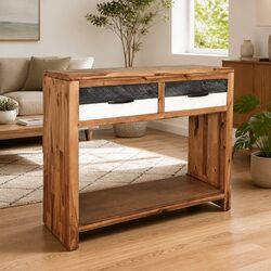 Console Table Wooden Accent Entryway Living Room Hallway End Table with Drawers