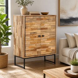 Versatile Brown Teak Wood Sideboard for Your Home