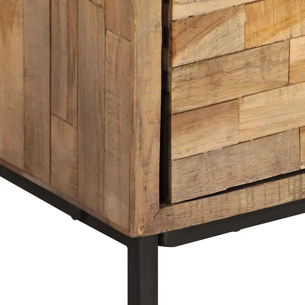 Reclaimed Teak Wood Sideboard Cabinet Storage Furniture Brown