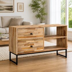 Ideal Reclaimed Teak TV Cabinet for Home Use