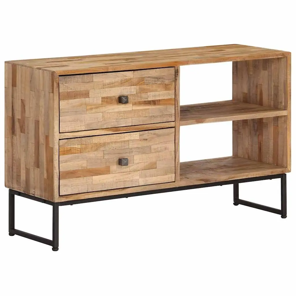 TV Cabinet Reclaimed Teak Wood Sideboard Lowboard Storage Unit Rustic Handmade