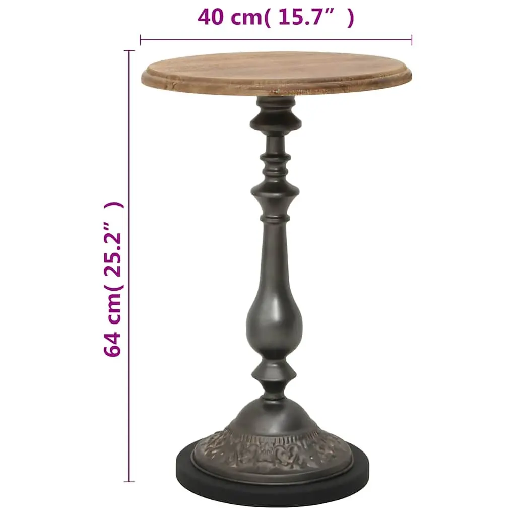 End Table Solid Fir Wood Brown Accent Side Furniture Decor Rustic Design