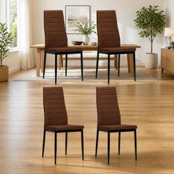 Practical Brown Dining Chair Set for Your Kitchen