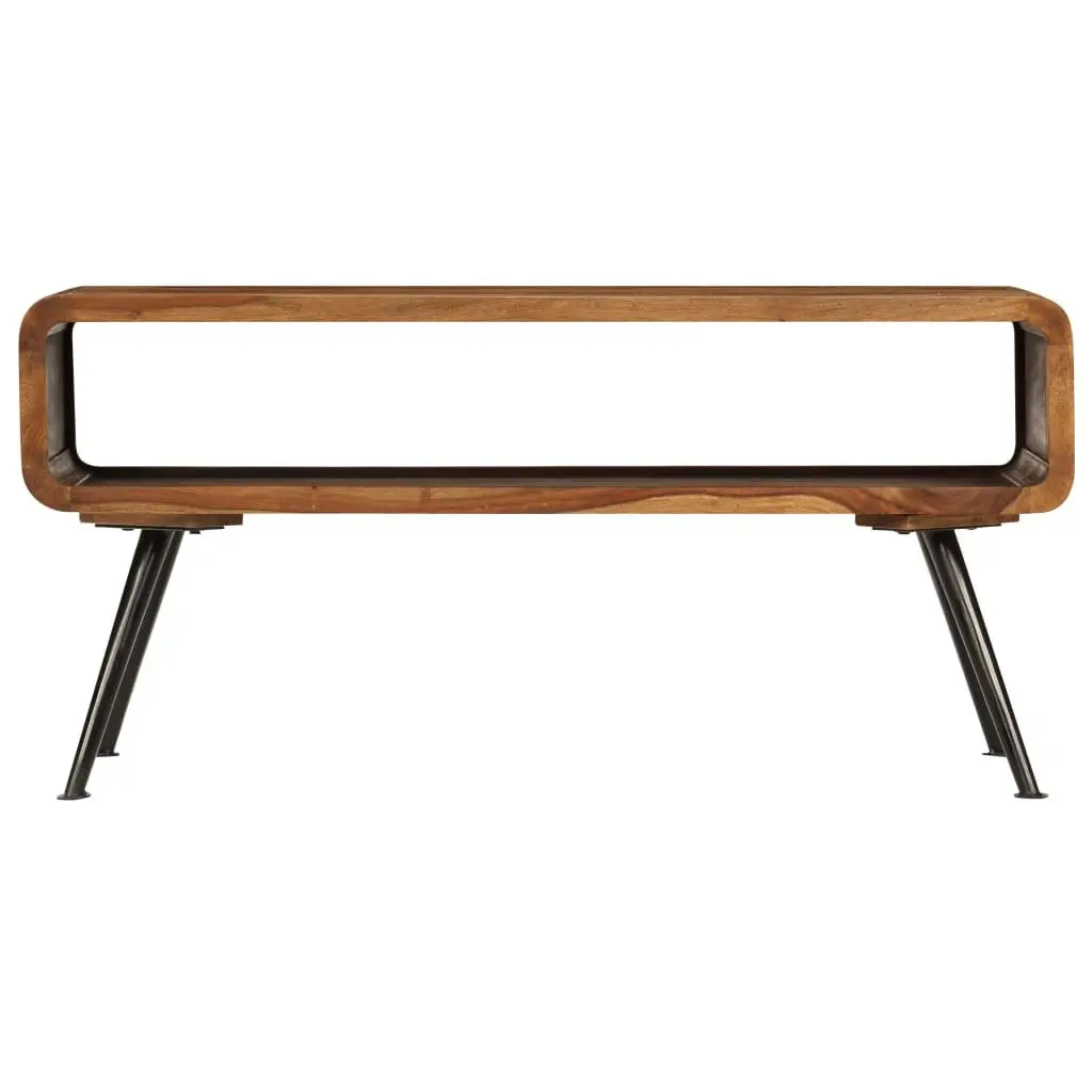 Coffee Table Solid Acacia Wood 95L x 40W x 45H cm Brown