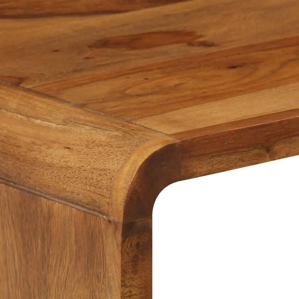 Coffee Table Solid Acacia Wood 95L x 40W x 45H cm Brown
