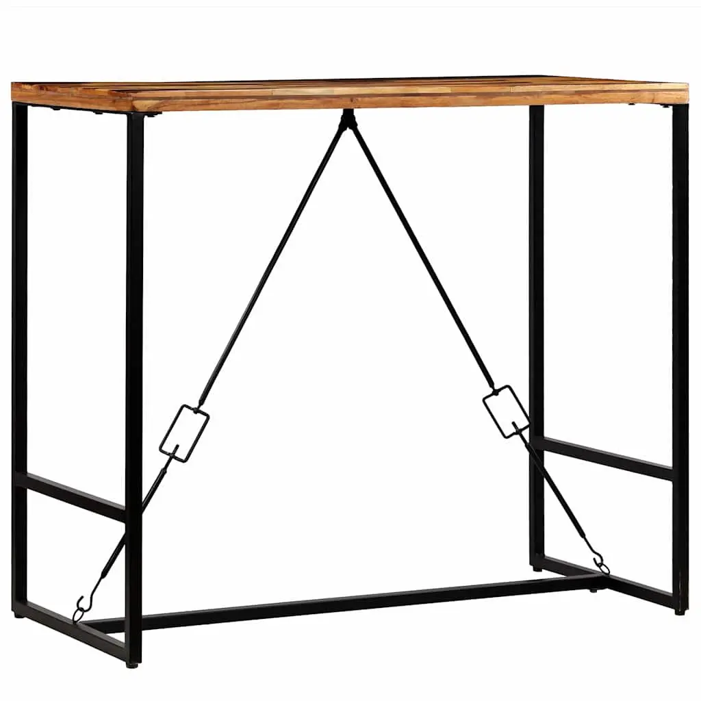 Bar Table Solid Reclaimed Wood 120 x 60 x 106 cm Brown Industrial Style