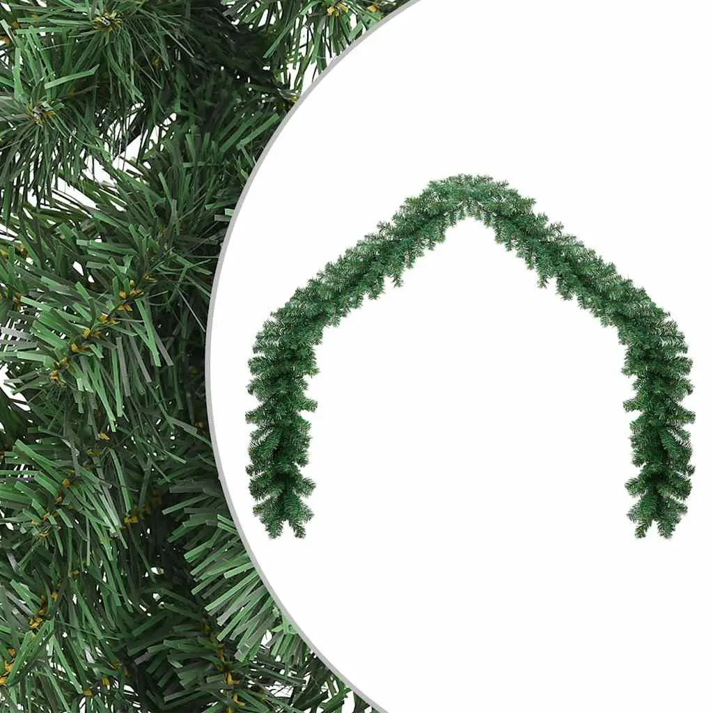 Christmas Garland PVC 5m Green Decoration