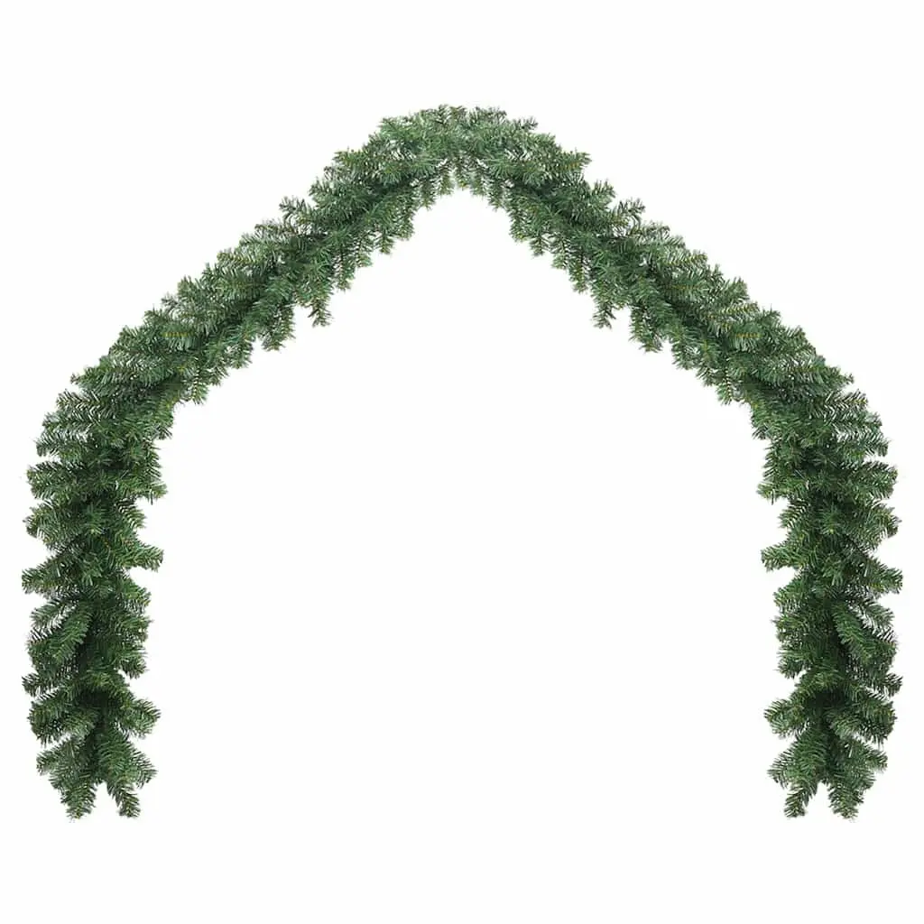 Christmas Garland PVC 5m Green Decoration