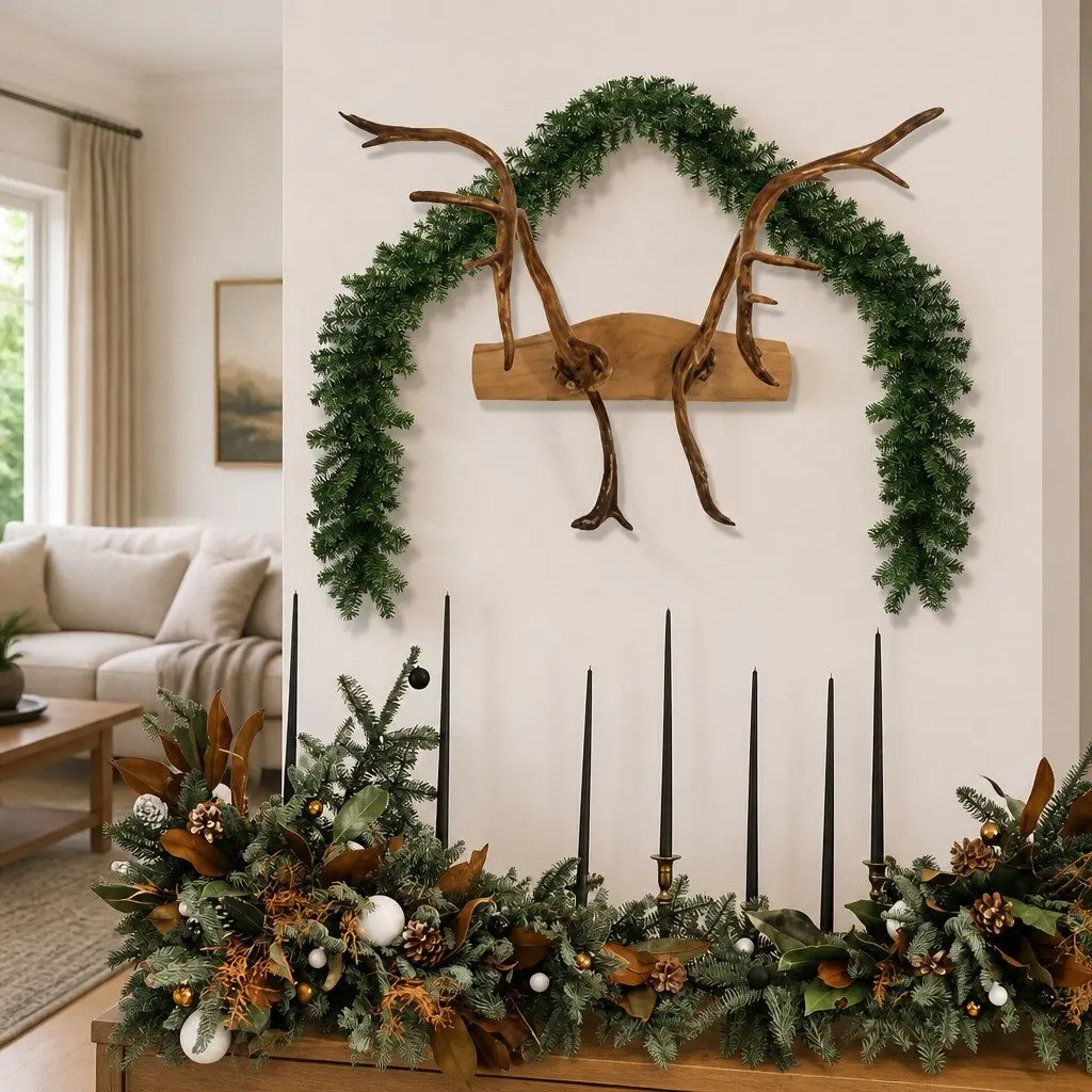 10m Green Christmas Garland for Holiday Decorating
