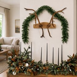 Practical 10m Green Christmas Garland for Holiday Decorating