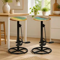 Durable Bar Stools Set of 2 for Everyday Use