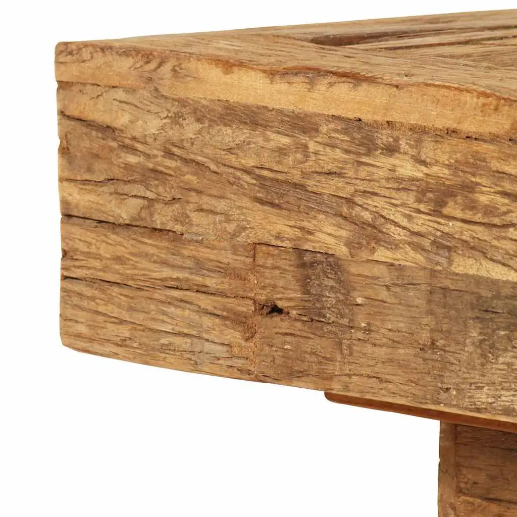 Coffee Table Solid Reclaimed Wood 70x70x30cm Brown Vintage Retro Side End