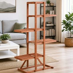 Versatile Cedar Plant Stand for Any Home Space