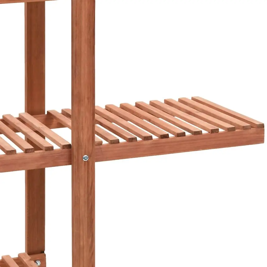 Plant Stand Cedar Wood Free-Standing Garden Display Rack Brown 86 x 36 x 139 cm