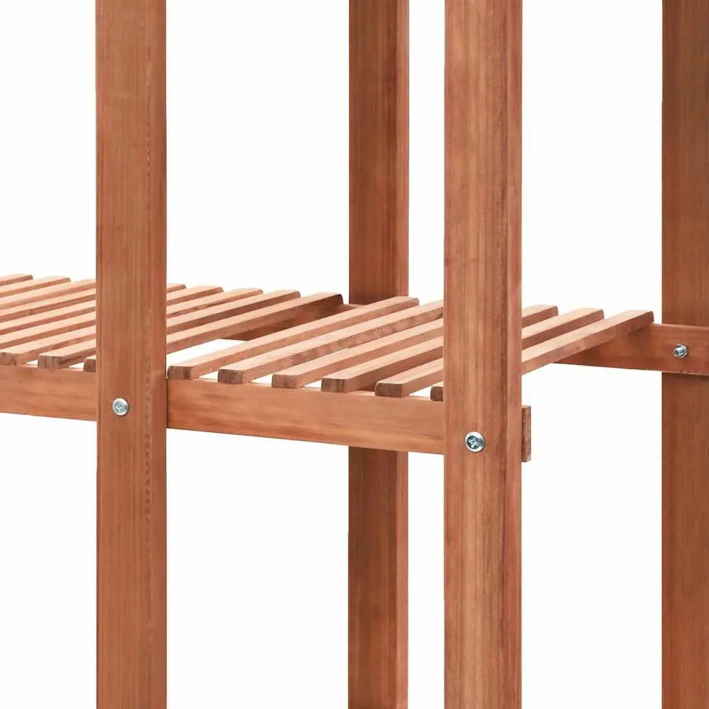 Plant Stand Cedar Wood Free-Standing Garden Display Rack Brown 86 x 36 x 139 cm