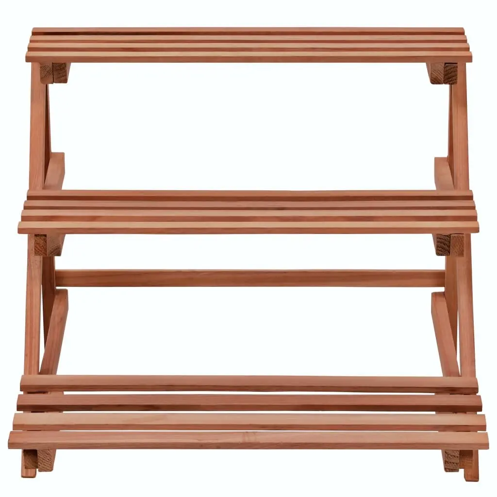 Cedar Wood 3-Tier Plant Stand Display Shelf Brown Garden Patio