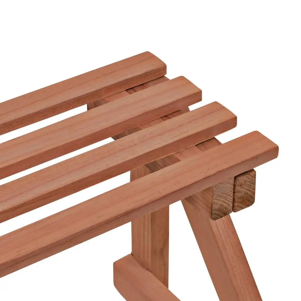 Cedar Wood 3-Tier Plant Stand Display Shelf Brown Garden Patio