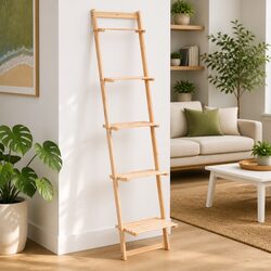 Functional Ladder Shelf for Bedroom and Living Room Use