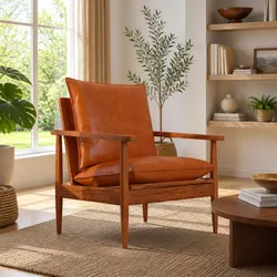 Comfortable Acacia Wood Armchair for Any Room